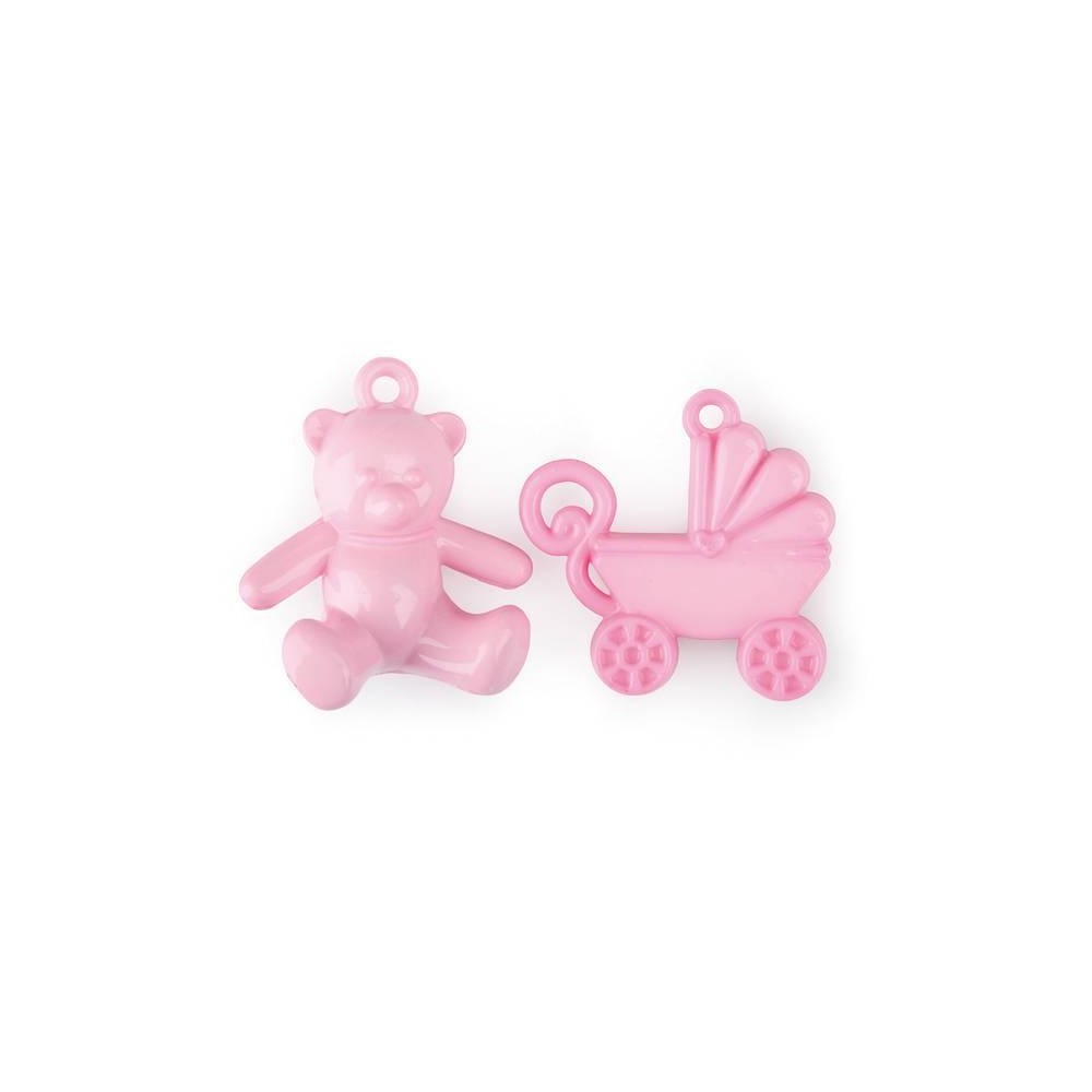 ORSETTO CARROZZINA 4CM ROSA 16